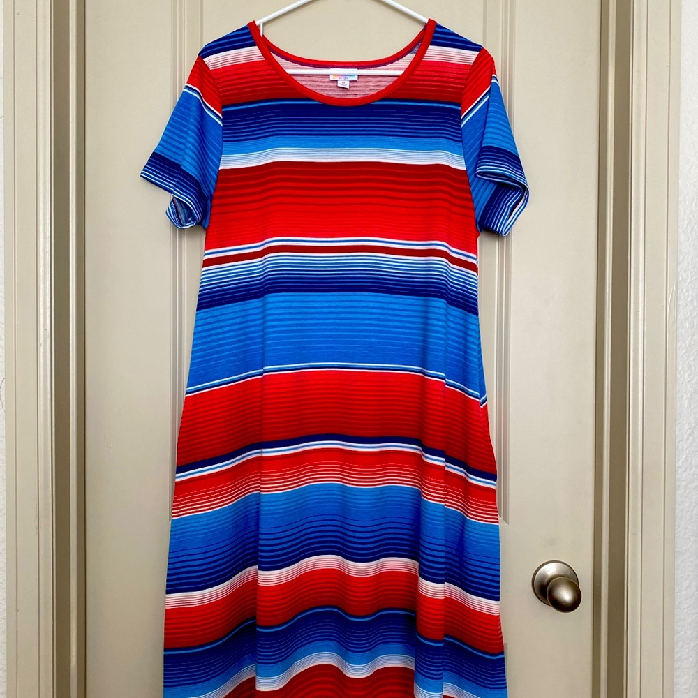 Striped Americana Lularoe Jessie